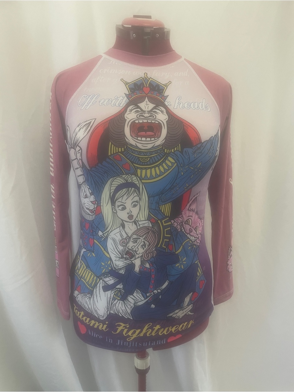 Tatami Fightwear Women’s Long Sleeve Rash Guard - Pink Graphic